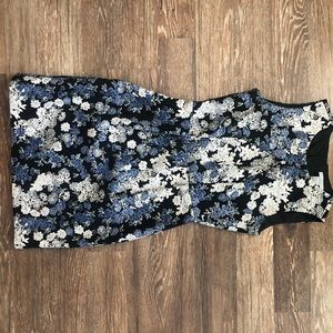 H&M Blue Floral Tank Dress